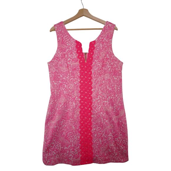 Lilly Pulitzer for Target Pink Lace Front Shift Dress – Size 16 - Picture 1 of 9